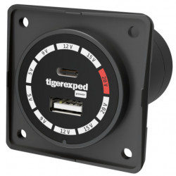 Convertiger 100 - USB-C/-A charging socket with buck-boost converter