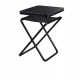 Camping stool / table stool Pasadena - Black - Load capacity 100kg/30kg
