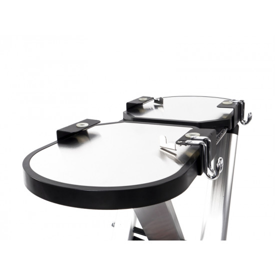 Trolley 2-flame gas grill with ignition fuse - 50 mbar