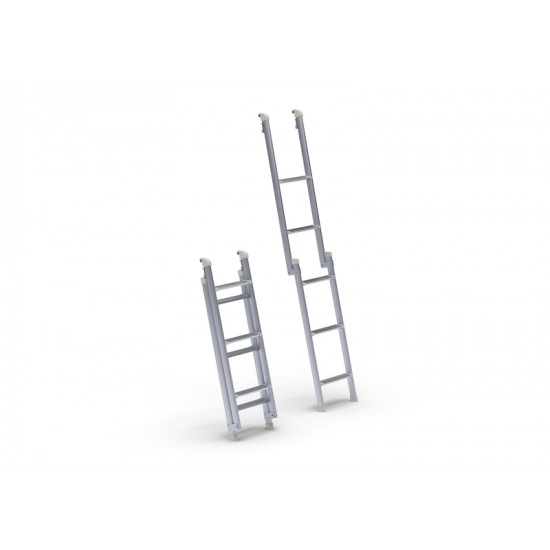 Folding aluminum ladder for pop-top roof - For VW T5/T6 with 5 steps