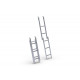 Folding aluminum ladder for pop-top roof - For VW T5/T6 with 5 steps