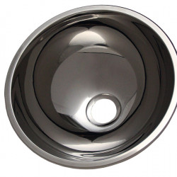 Stainless steel sink - round - 300 mm diameter