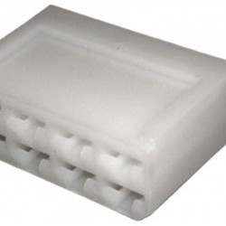 Automotive connector housing for flat pin connectors up to 6.3mm, 8-way