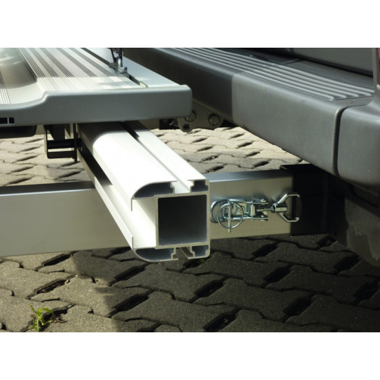 Slide-Port motorcycle carrier with short overhang (6 m), adjustable for Fiat Ducato