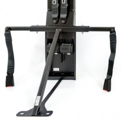 Universal elevated seat frame for 2 people