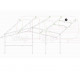 Tension rod/roof support rod steel 80-120cm, 2-piece