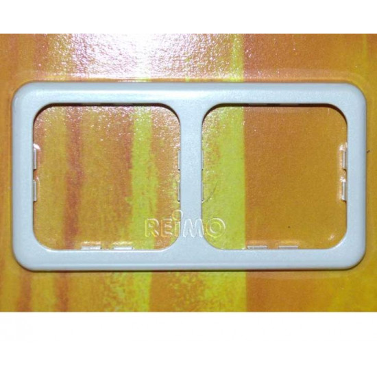 Double frame, slim white.