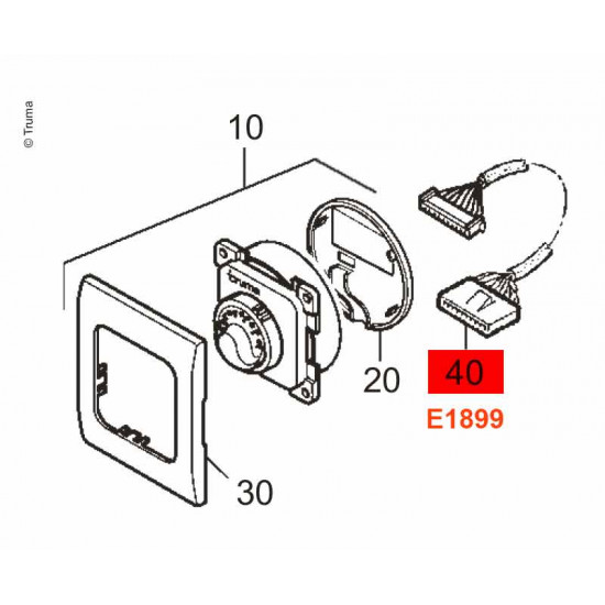Control cable 4m E24/28/40