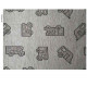 Living room rug 50x150cm grey, patterned, 45% polyester/55% cotton