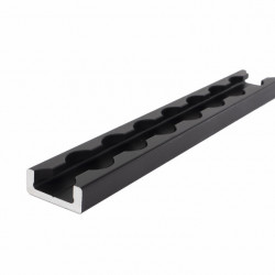 Extra narrow lashing rail - Black