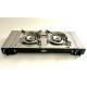 Gourmet Double Gas Cartridge Stove with Ignition Safety Device - 2-Burner Stove