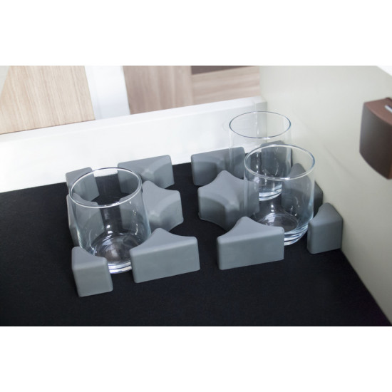 Purvario low glass/cup holder - set of 6