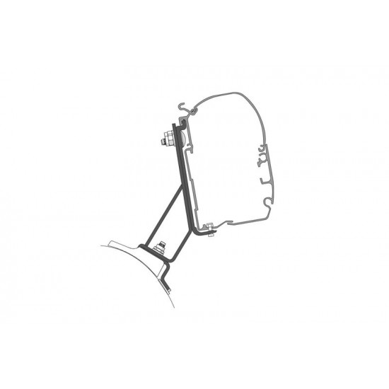 FIAMMA PSA F45S awning set with adapter - Deep Black