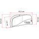 W 2700 x Abstract 2250mm Fiamma F40van awning for VW T5/T6 Cloth colour: Royal Grey, Housing colour: Deep Black