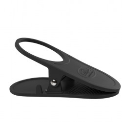 Table, glass and drink holder with clip - Black
