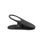 Table, glass and drink holder with clip - Black