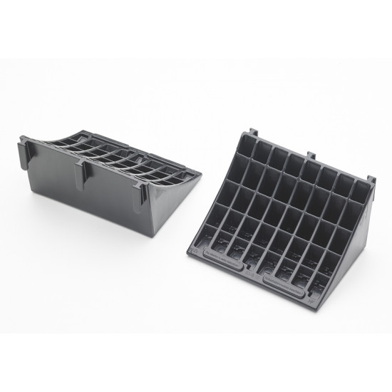 Parking stopper for maxi wedge - Black - Set of 2