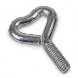 Heart-shaped screws M6, 10 pieces