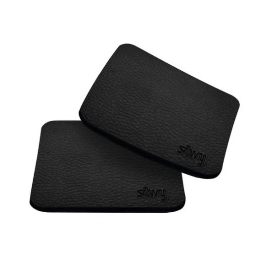 SILWY Magnetic Coasters for Magnetic Glasses, Black