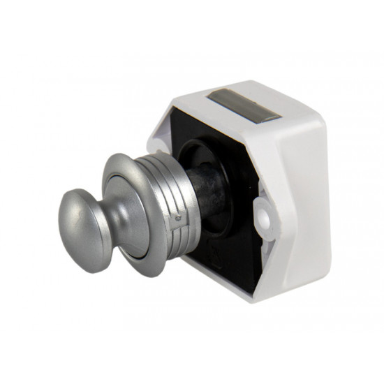 Push Lock Mini - Matte Chrome