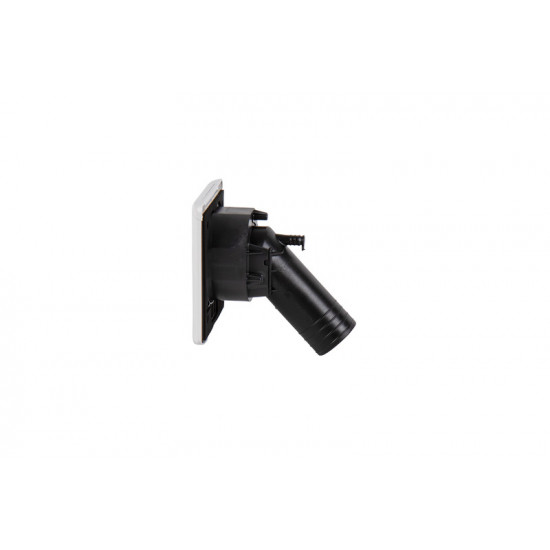 Diesel filler neck, 50mm hose connection, magnetic hinged lid