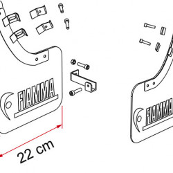 Mudguards for Ducati, front (2 pieces)