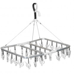 Clothes dryer with 32 clips