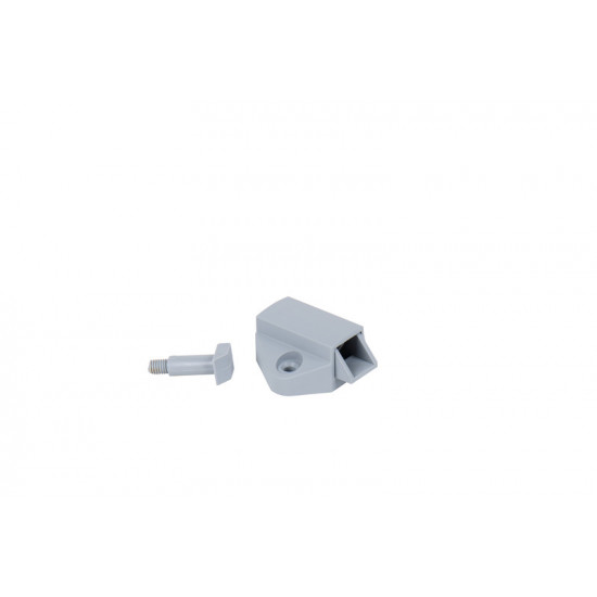 Plastic furniture handle - chrome glossy