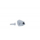 Plastic furniture handle - chrome glossy