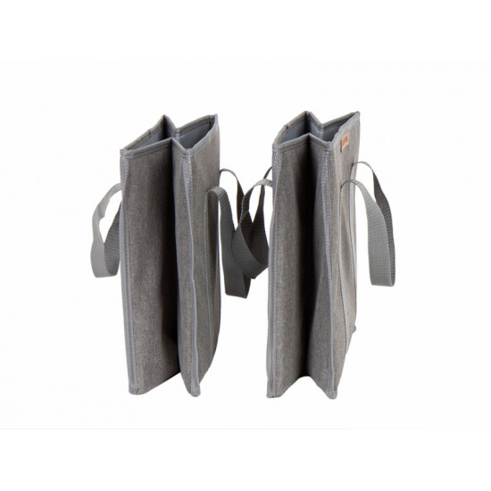 Folding boxes with carrying handles - set of 2