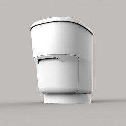 Clesana C1 – waterless toilet with round base