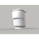 Clesana C1 – waterless toilet with round base