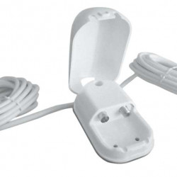 Twin outdoor socket with F & coaxial connection