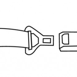 2-point automatic lap belt