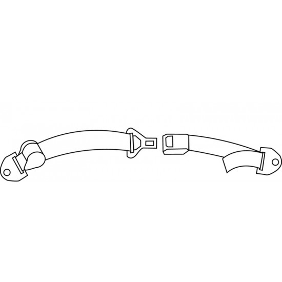 2-point automatic lap belt