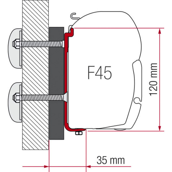 FIAMMA F.Adapter Kit Dethleffs/Globebus F45