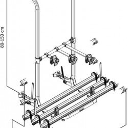 Esse4 CD bicycle carrier - mounting for Carado, Sunlight, Dethleffs
