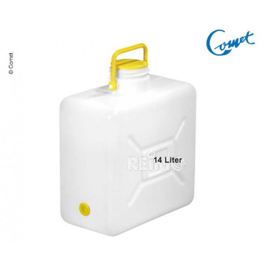 Water canister, wide-mouth with handle, 14l