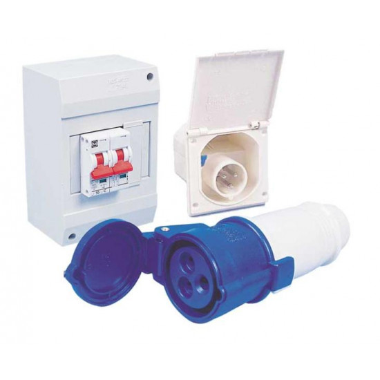 CEE conversion kit without residual current device (RCD)