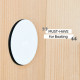 Metal nano-gel pads; set of 4, white, Ø 5.0 cm