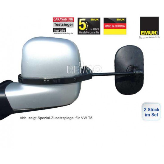 EMUK mirrors for Skoda Superb II 2008-2015 and Octavia II 2009-2013