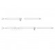 Aluminum tension rod/roof support rod 170-250cm, 3-piece