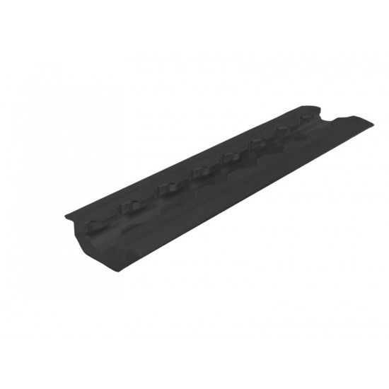 Retractable or corner-mounted lashing rail - Black