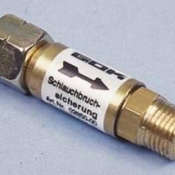Hose rupture protection 30 mbar
