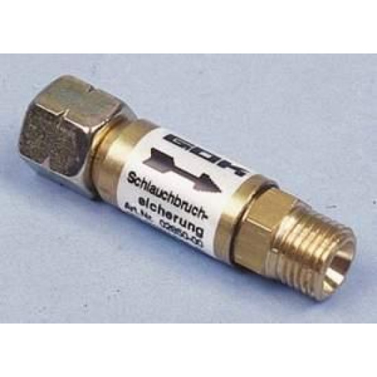 Hose rupture protection 30 mbar