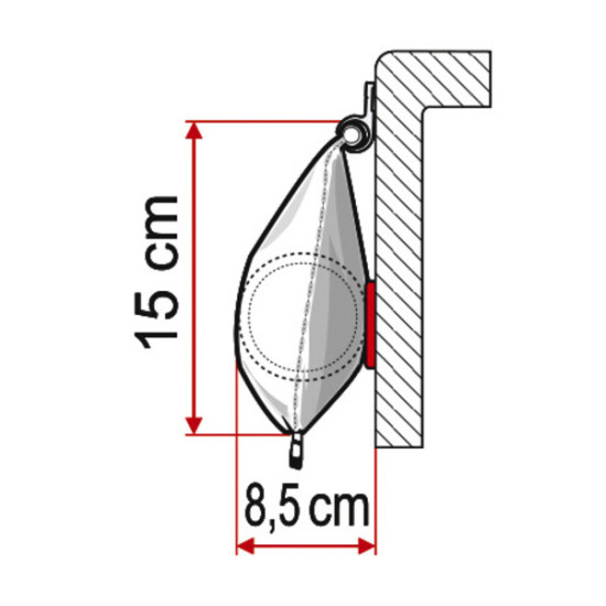 W 2350 x Abstract 2250mm Fiamma CaravanStore awning - Lightweight awning for the piping rail