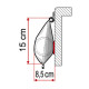W 2350 x Abstract 2250mm Fiamma CaravanStore awning - Lightweight awning for the piping rail