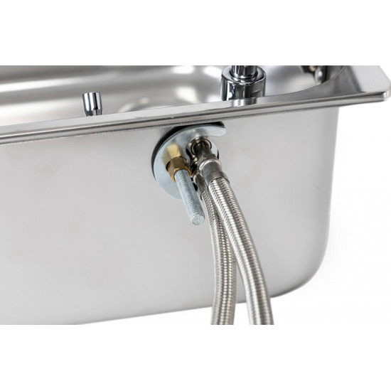Sink with glass cover