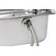 Sink with glass cover