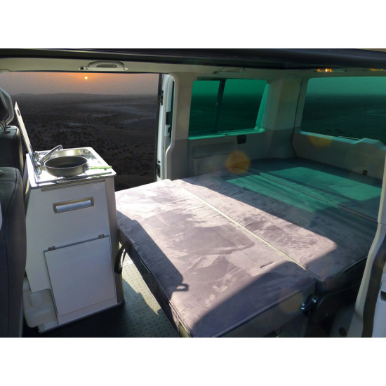 Flexible kitchen with gas system - Removable kitchen unit - Matte black